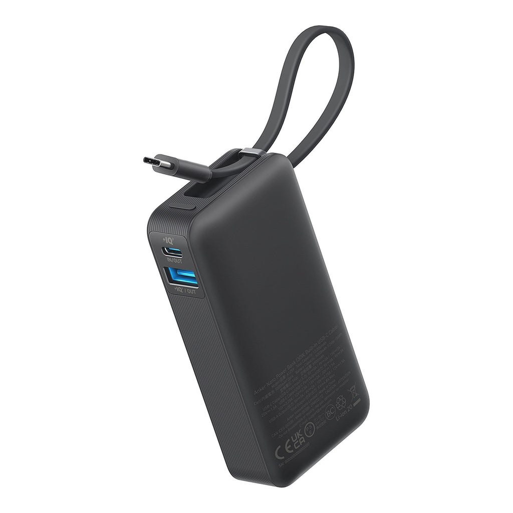 Anker® Nano Power Bank(30W,Built-In USB-C Cable)