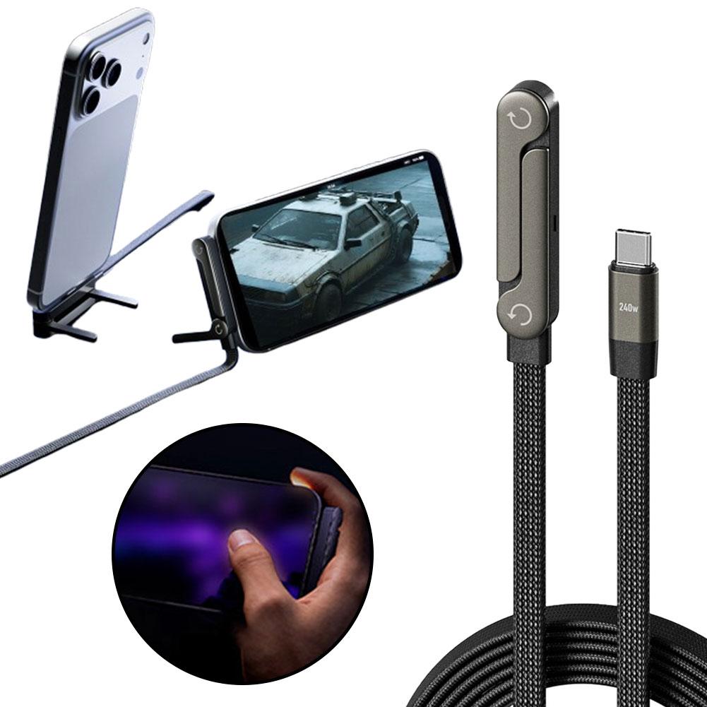 Super Fast Charging Cable with Built in Stand