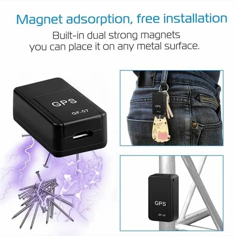 Mini GPS Tracker Magnetic Vehicle Car Motorcycle Locator Real-Time Tracking App