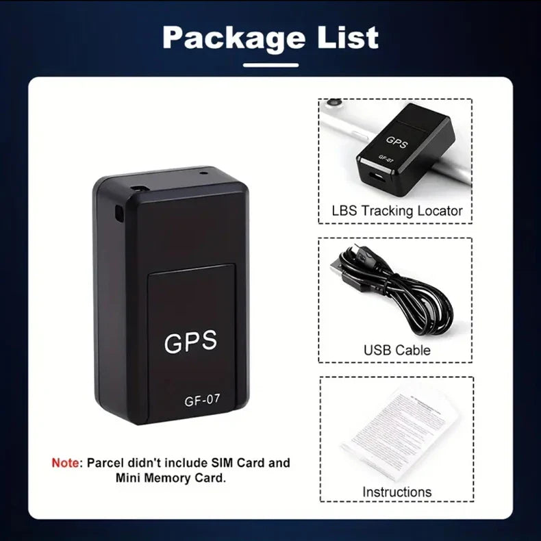 Mini GPS Tracker Magnetic Vehicle Car Motorcycle Locator Real-Time Tracking App