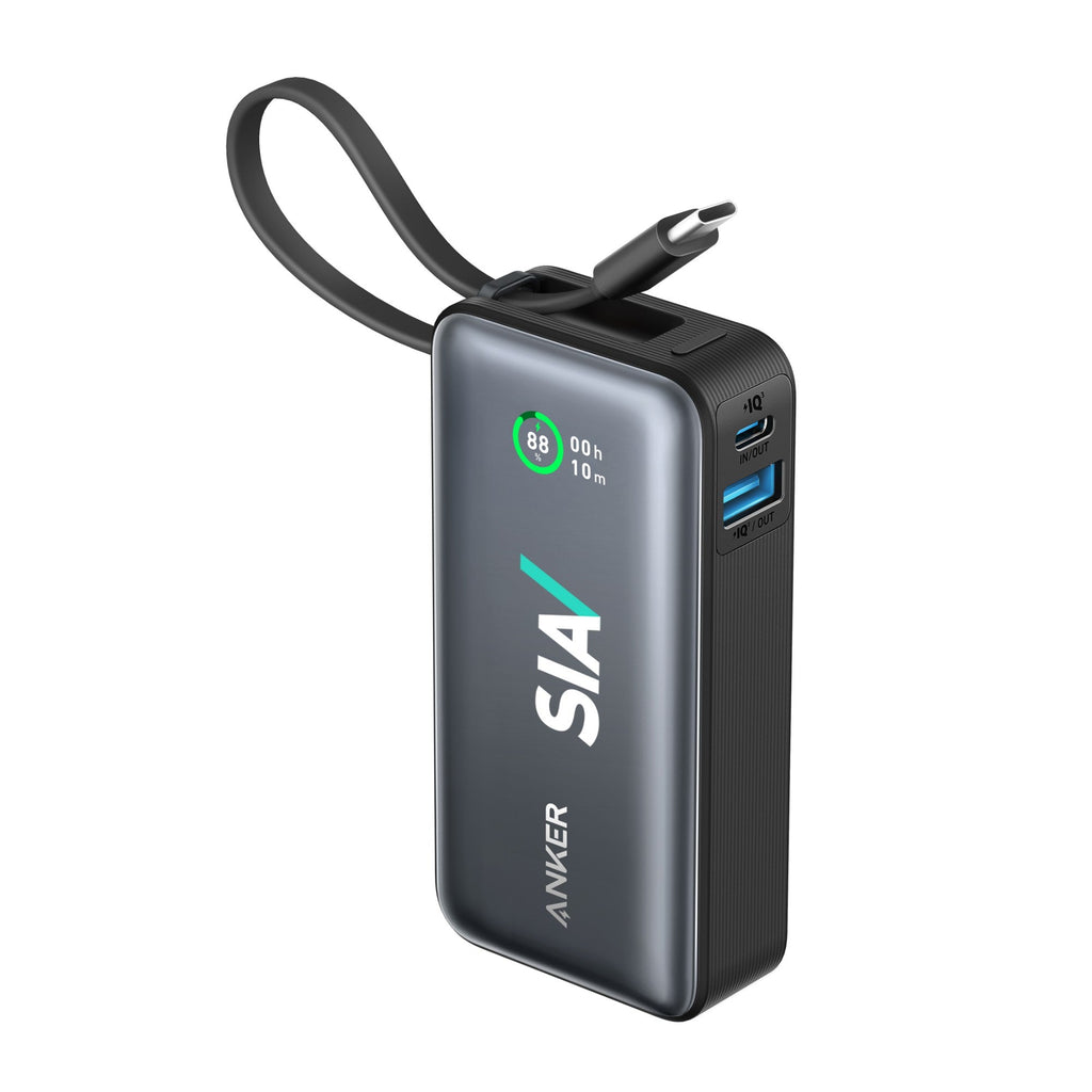 Anker® Nano Power Bank(30W,Built-In USB-C Cable)